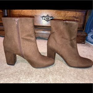 Brown ankle boots